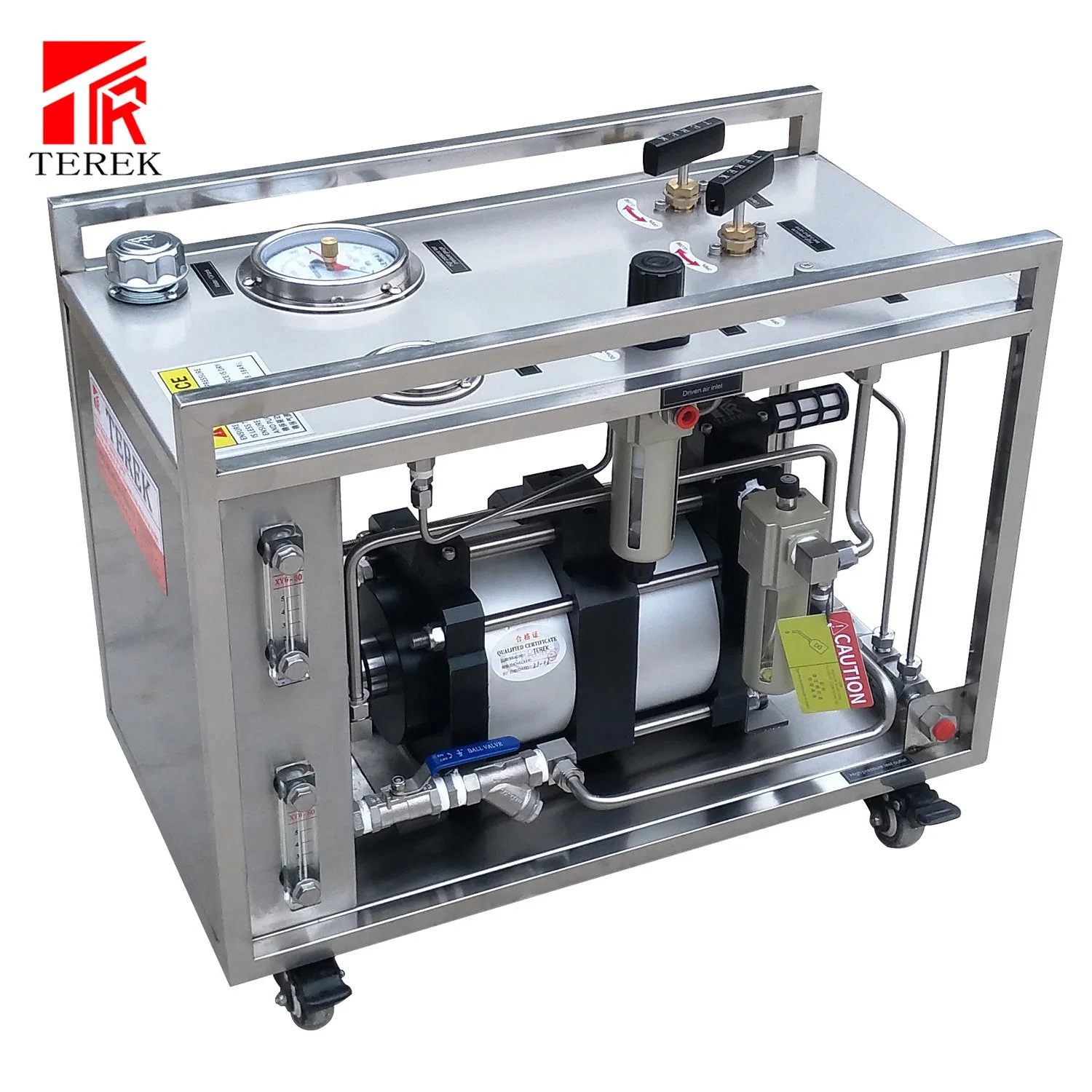 Air Driven Liquid Pump Hydraulic Control Valve Double-Acting Test Equipment