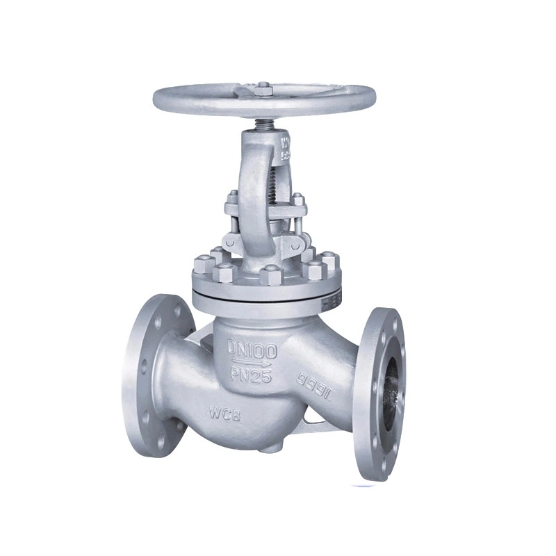 Bellow Globe Valve Cast Steel Pn16 Pn25 Air Steam Bellows Seal Globe Valve OEM Factory