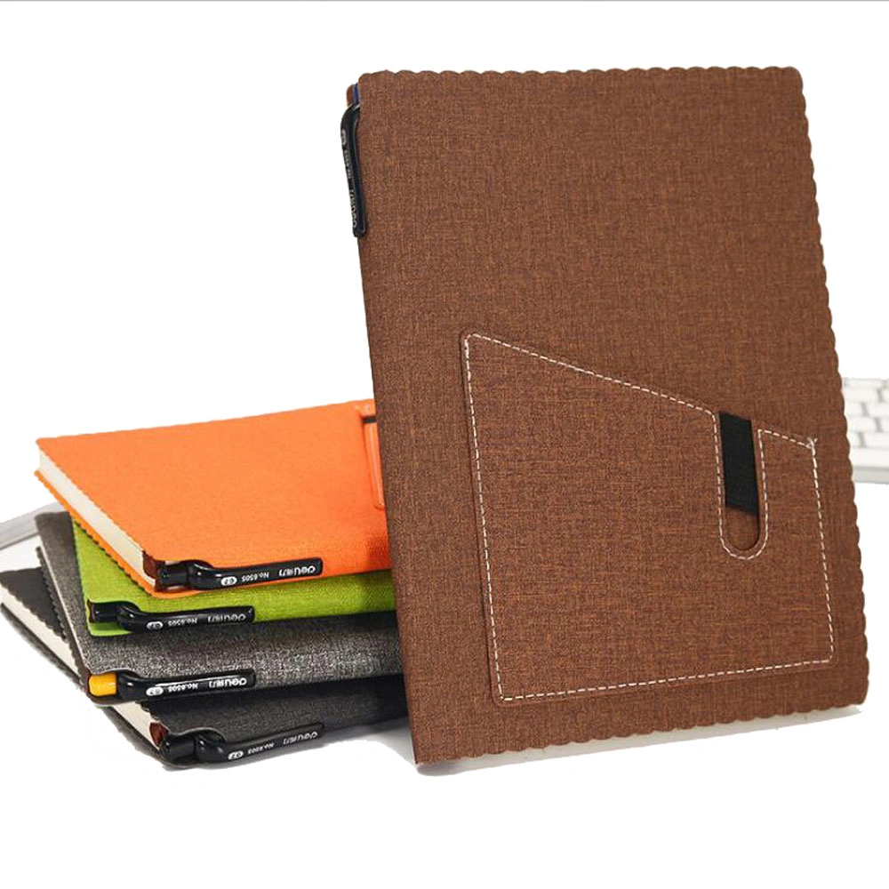 Leather Diary Covers with Pockets PU Leather Notebook