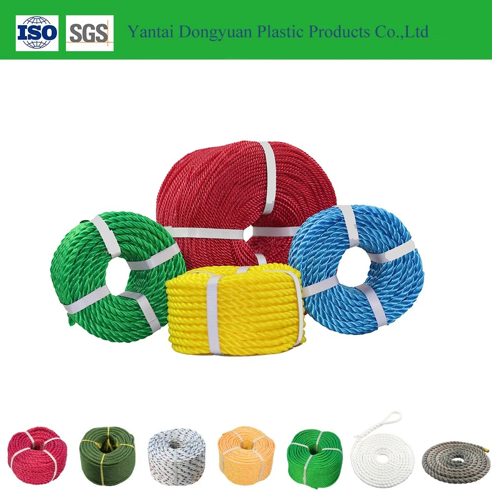 Wholesale/Supplier Supplier High Strength 3 Strands Plastic Twisted PE Fishing Ropes