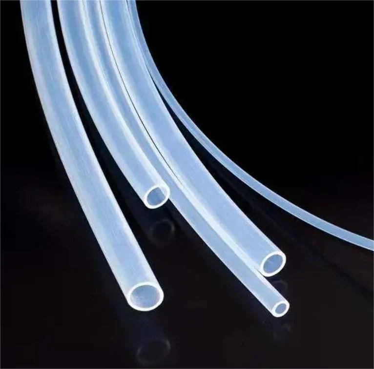 Tube en plastique PFA PTFE transparent résistant à l'usure personnalisé.