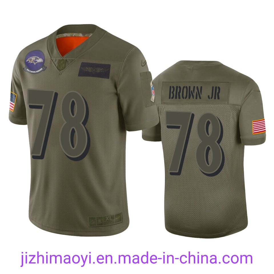 Wholesale/Supplier Custom Ravens Lamar Jackson Ronnie Stanley Marlon Humphrey Justin Tucker Baltimore Football Elite Game Legend Limited Jersey