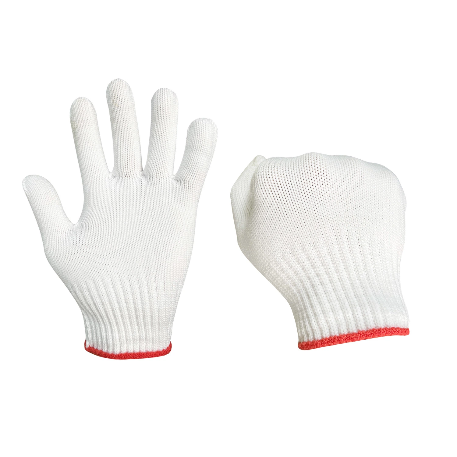 Knitted Glove Fishing Workout PVC Weight Lifting Nylon Gloves for Work