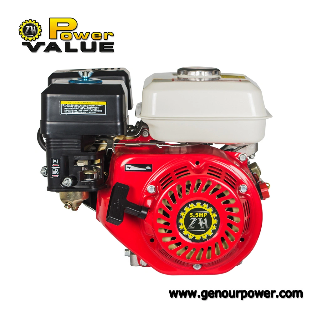 Puissance Valeur Gx160 Gx200 6.5HP 5.5HP 168f Moteur à essence à essence à 4 temps à démarrage par clé