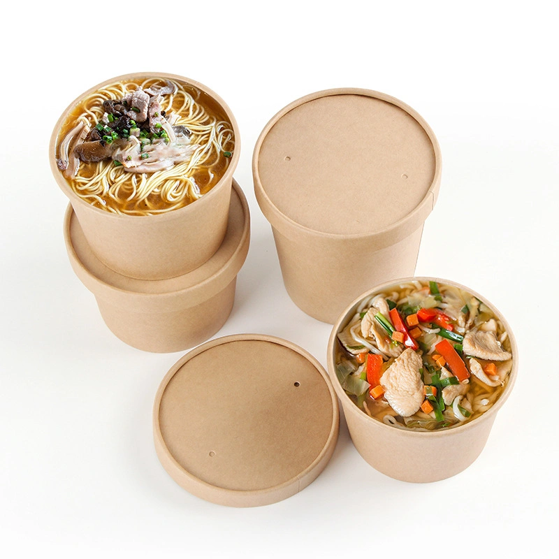 Custom Takeaway Disposable Food Cup Container Packing Paper Box for Kitchenware