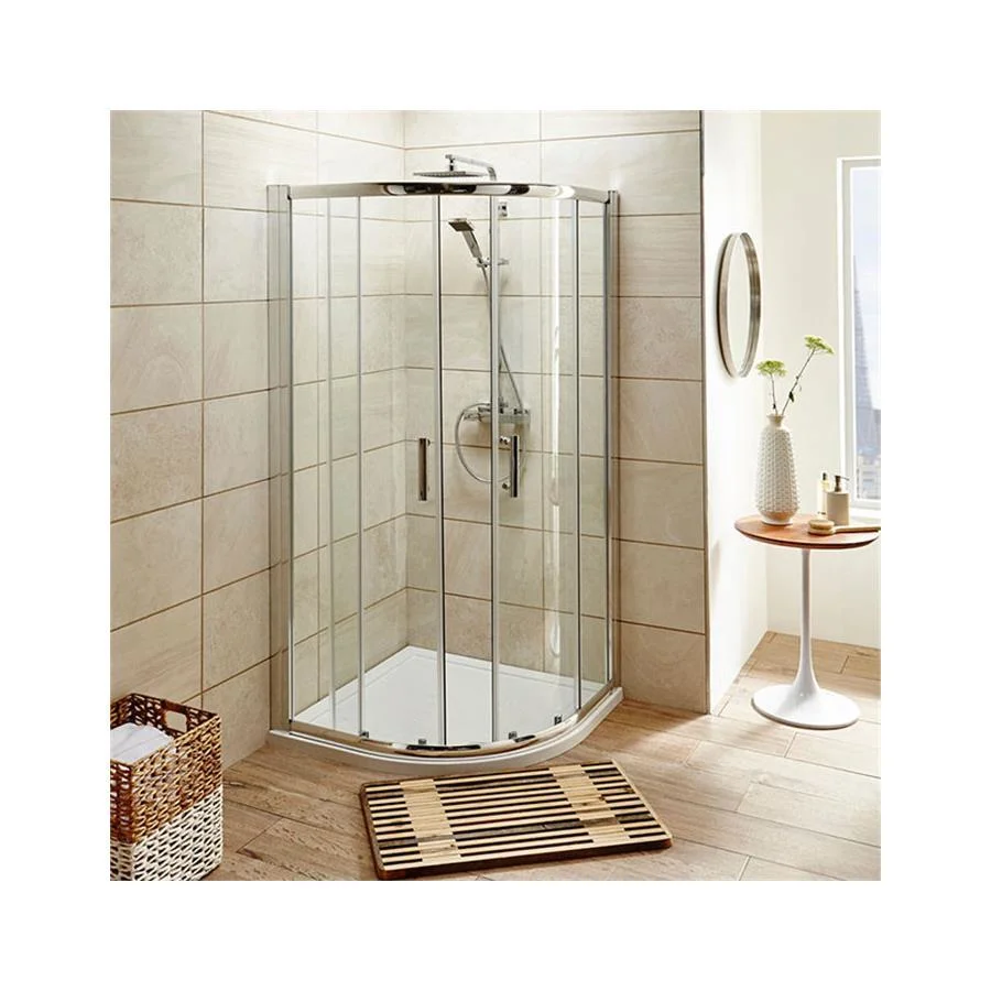 Free Standing Sliding Safe Glass Shower Door