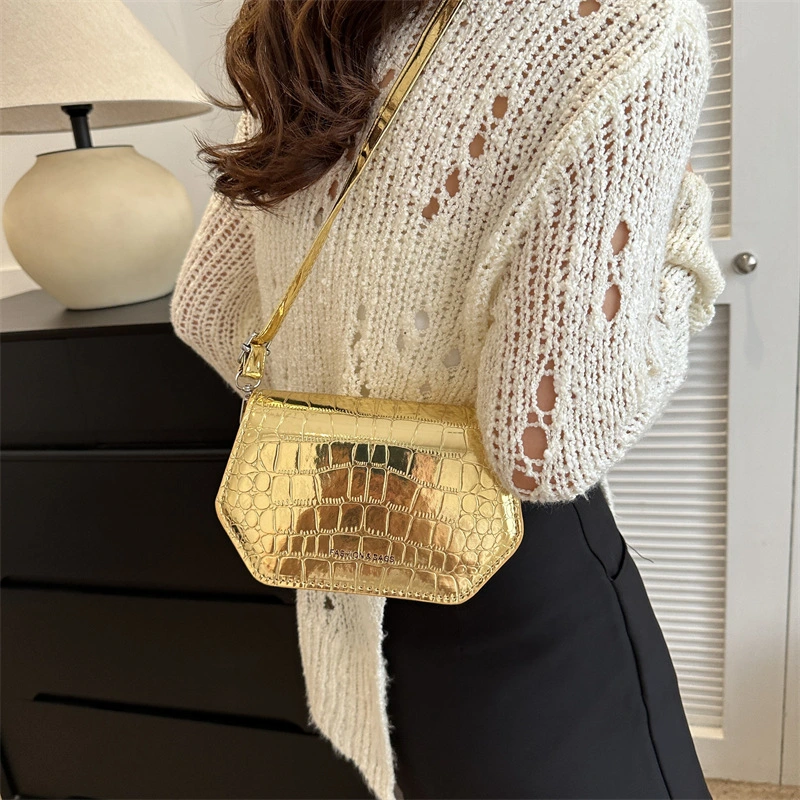 Small Fashion Shoulder Simple Western Style Crossbody Square Bag for Women