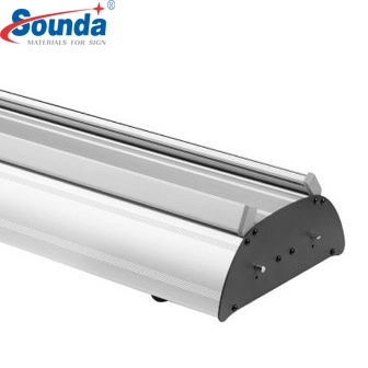 Silver Double Side Aluminum Roll up Stand