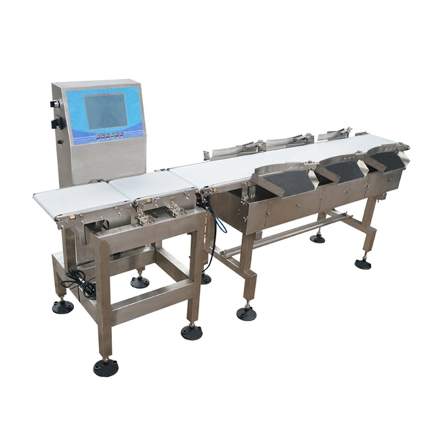 High Efficiency Weight Checker Sorter Sorting Seafood Fish Shrimp Grader Machine