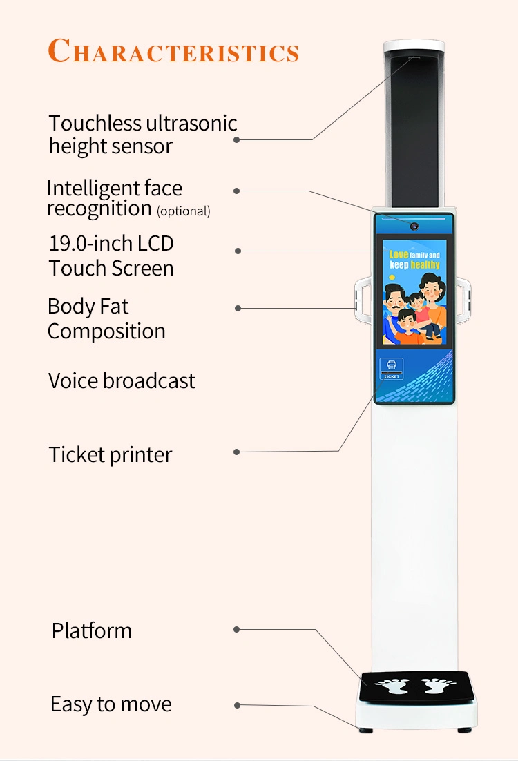 Body Weighing Scales Body Fat Analysis with LCD Screen Beauty Analysis Digital Scale