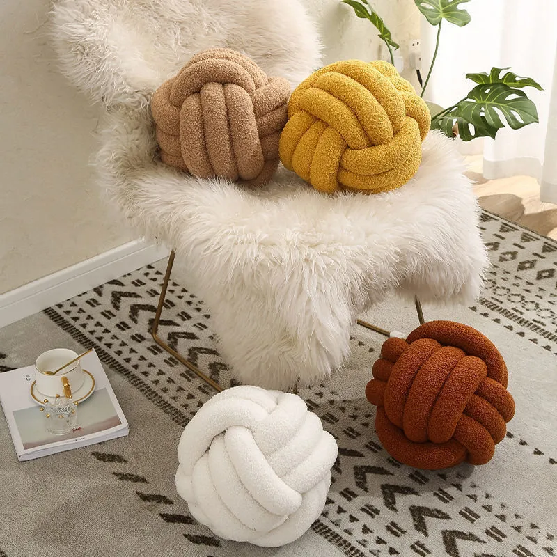 Functional Knot Pillows Sofa Cushion Knot Ball Throws Pillows High quality/High cost performance  Factory Wholesale/Supplier Velvet Knot Pillow Ball