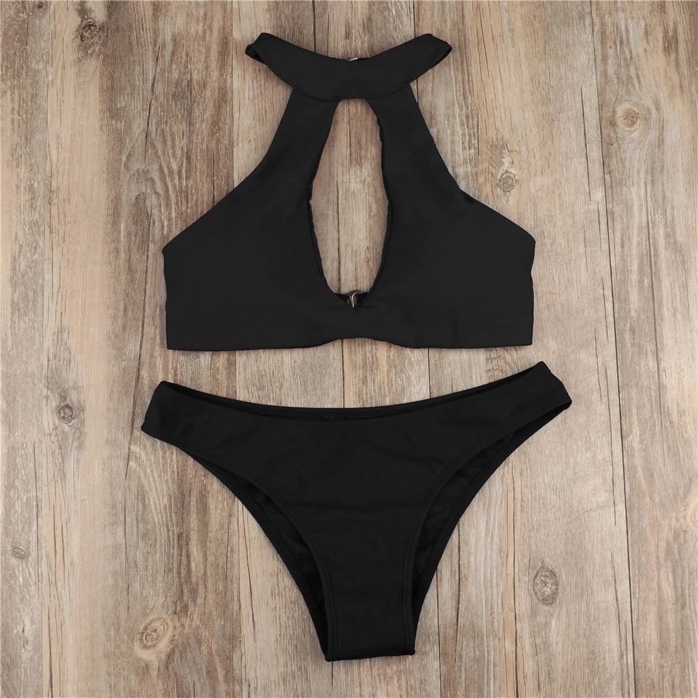 Conjunto de fatos de banho de bikini para senhora ′ S Sexy, nó dianteiro Esg10569