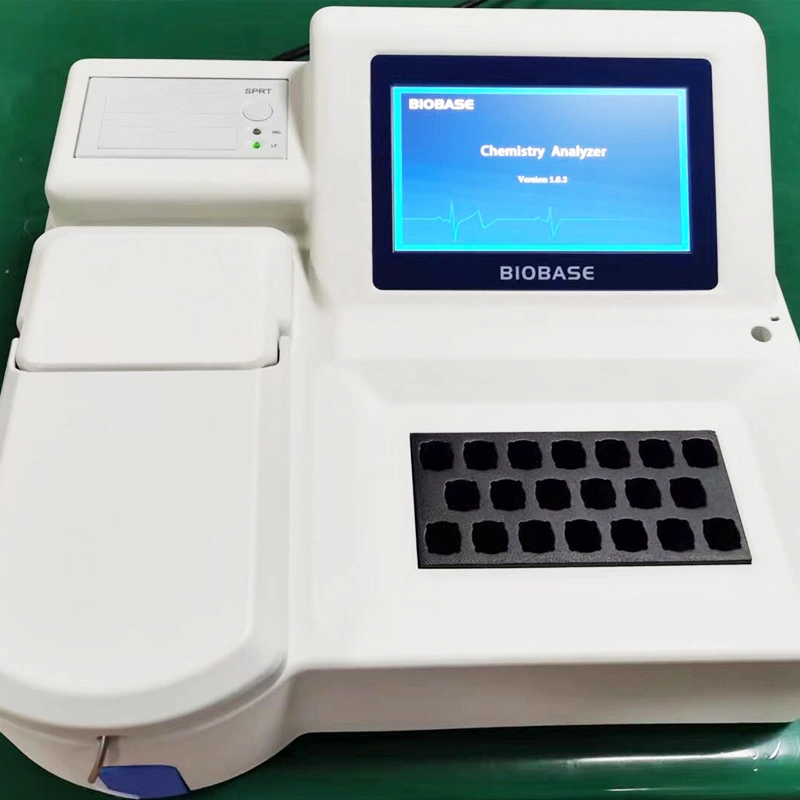 Ecrã táctil Biobase sistema aberto Semi Auto Chemistry Analyzer com 20 posições de incubação