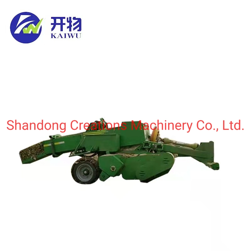 Cotton Straw Cutting and Crushing Square Bale Baler