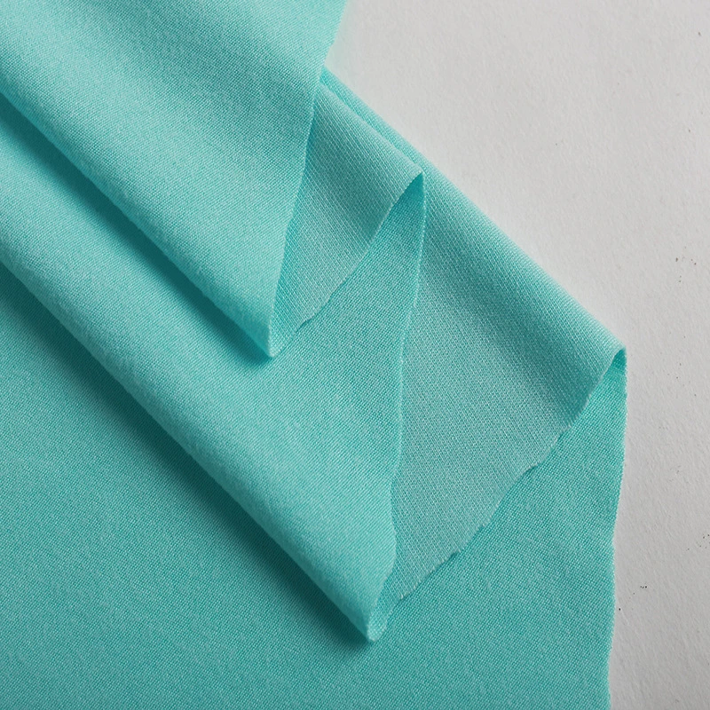 90% Polyester 10% Spandex Brushed Faced Stretch Single Jersey Knit Milk Silk Fiber Fabric Polyester Elastane Apparel Fabric