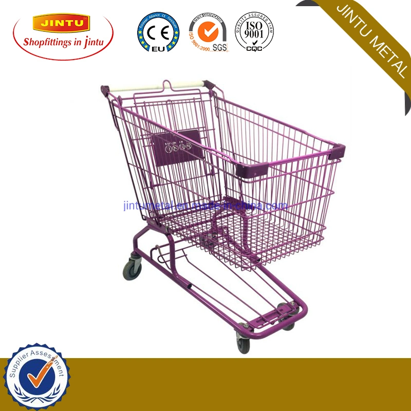 60L-240L Durable estilo Euro Heavy Duty supermercado Compras Carrito de Compras carrito de supermercado/