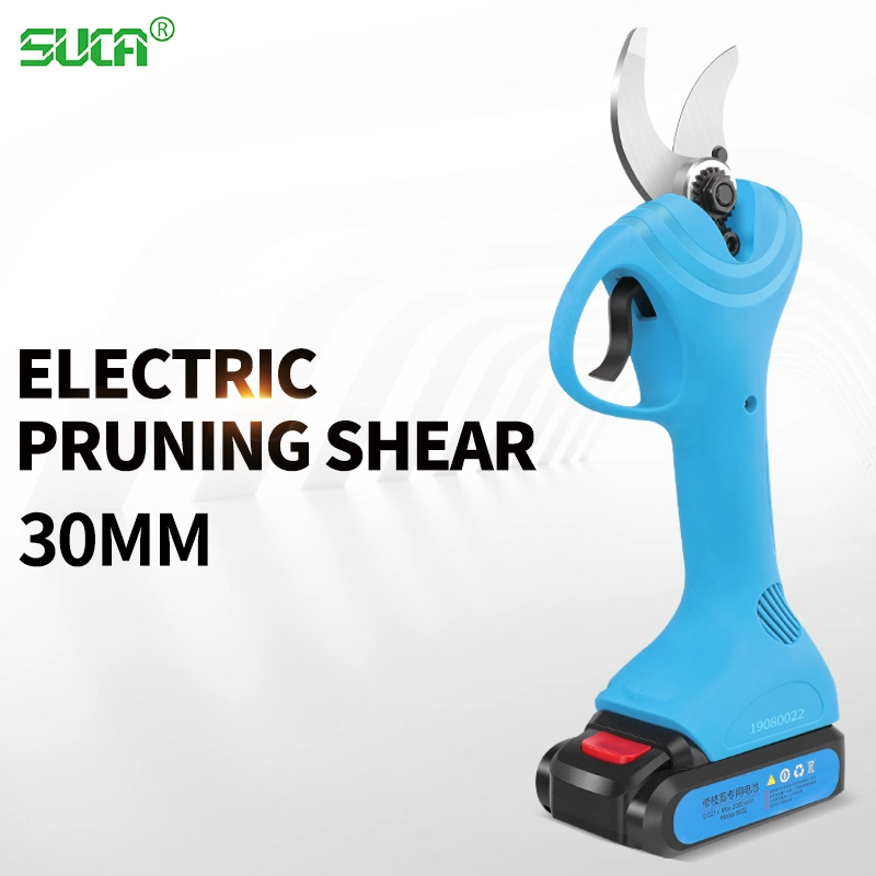 Cordless Portable Pruning Shear Electric 30mm Electric Branch Pruner with 2PCS Batteries