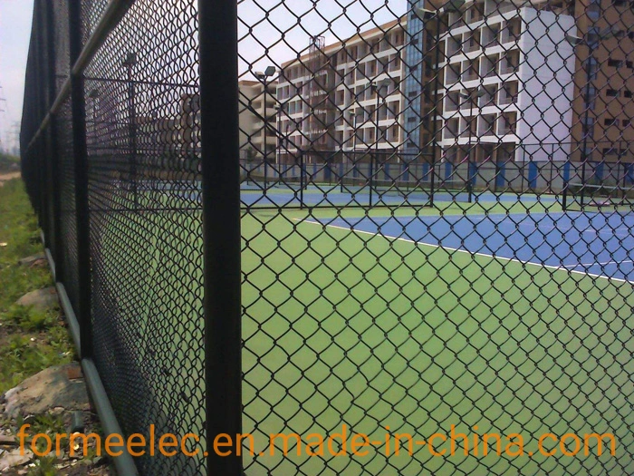 Цепь ограничительной цепи цепи с алмазной проволокой Basketball Court Fence Связать сетку