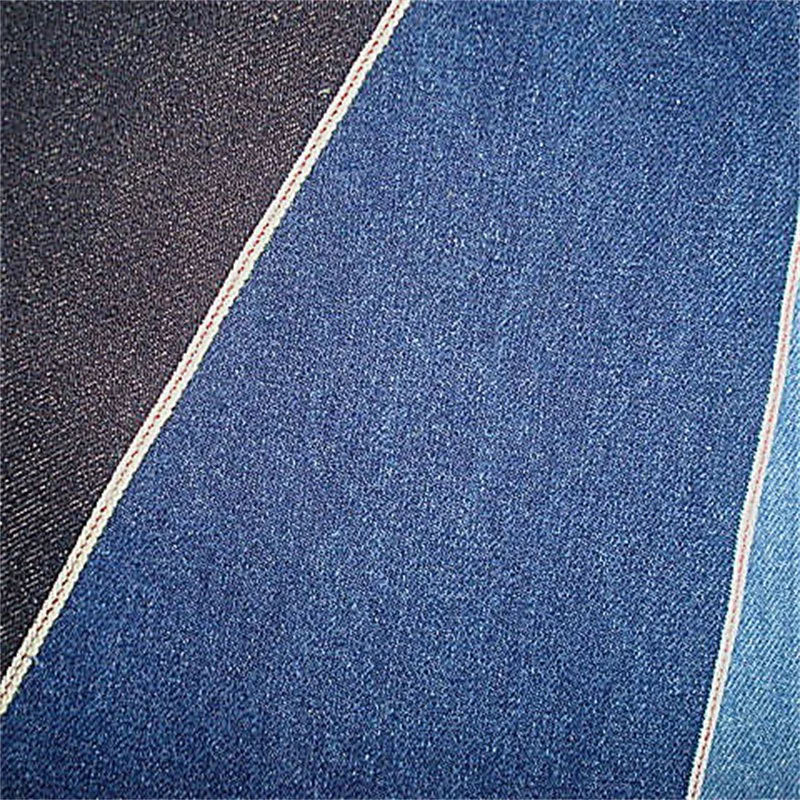 Diseño de puntos de Jacquard Indigo Chambray Textile-Fgtex® -Jardín de telas ecológico