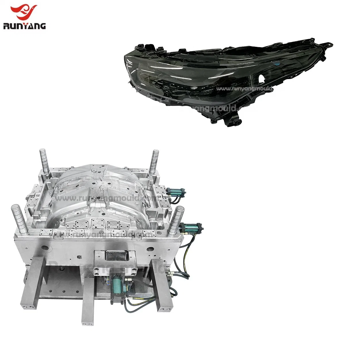 Auto Parts Headlight Mold Factory High quality/High cost performance Injection Plastic Headlamp Visor Mould