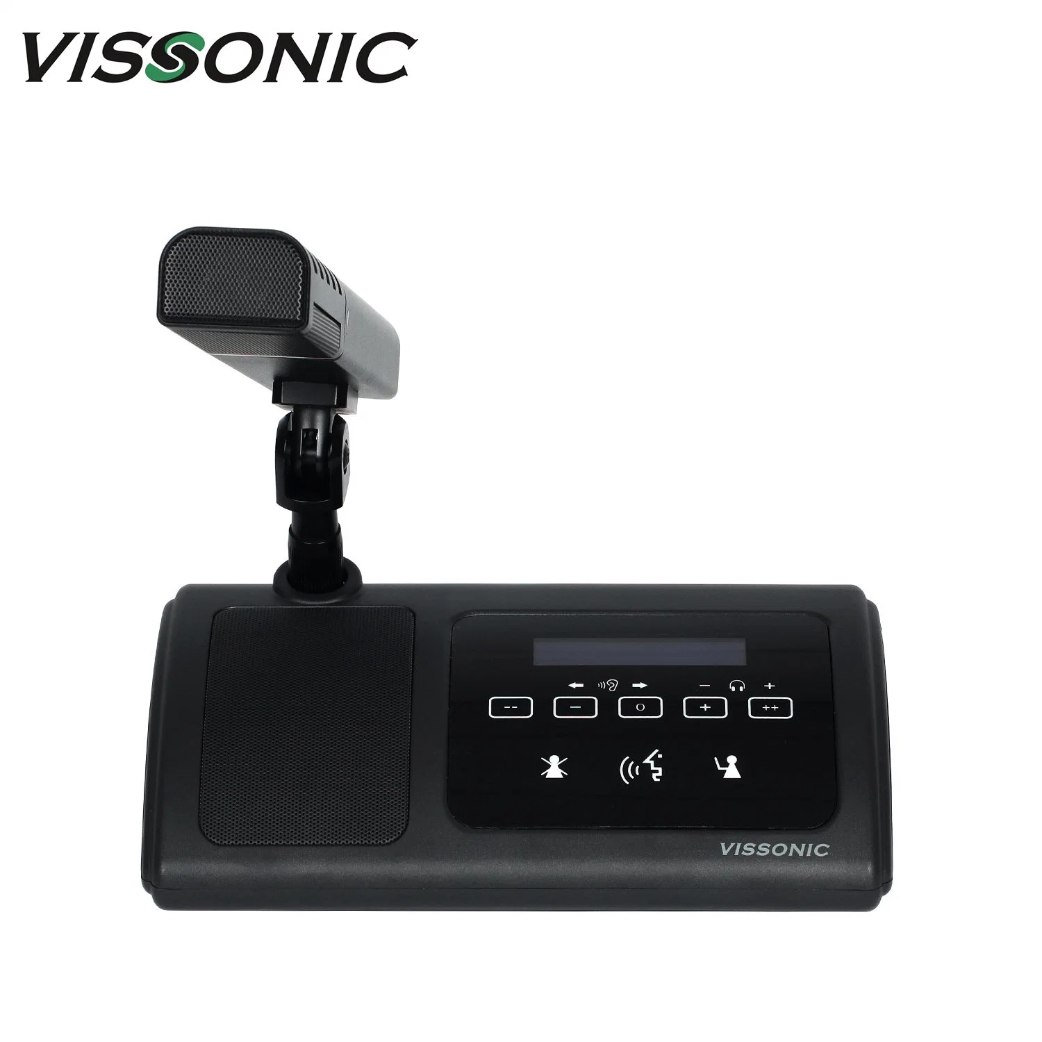 Vissonic OLED 5g WiFi Wireless Digital Discussion Voting Chairman Delegate Pluggable Microphone with Touchable Interface
