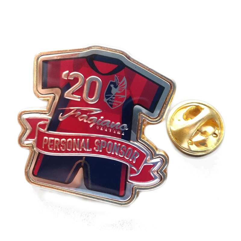 Custom Fashion Design Metall Zink Legierung Soft Emaille Lapel Pins Mit Party Football Club Werbegeschenk Für Souvenir