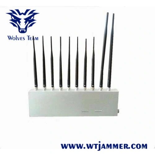 Indoor 10 Antenna 3G 4G 5g GPS WiFi Lojack UHF VHF Signal Jammer