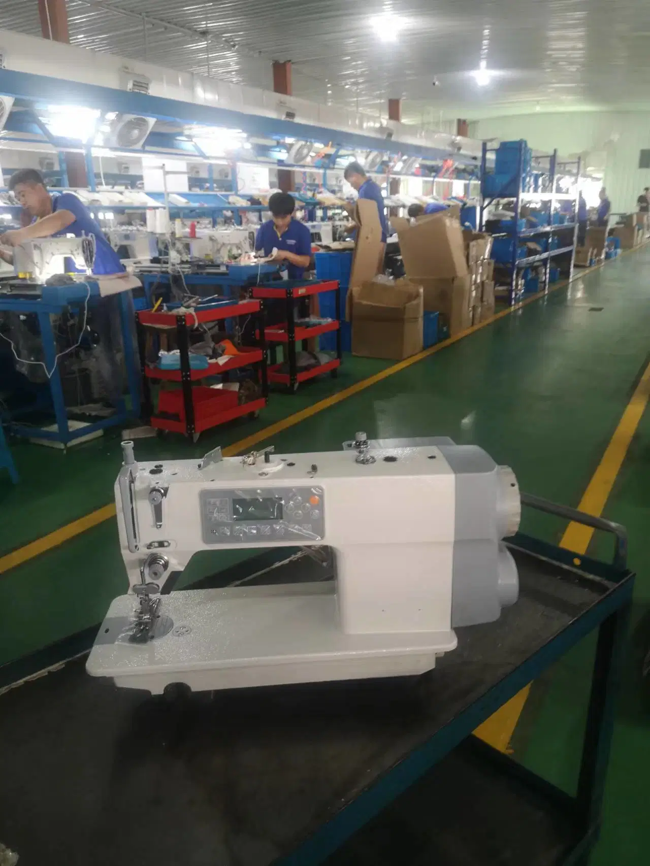 SK-7200 aguja única motor de pasos Control computerizado costura industrial de cierre Máquina