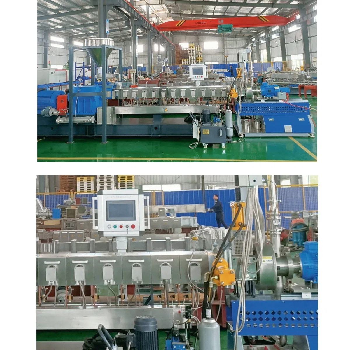 Plastic Film/ Pipe Production Line Double Twin Screw Extrusion Machine