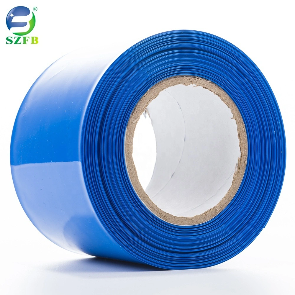 Heat Shrinkable Tube Blue PVC Heat Shrink Tubing Insulation Cable Sleeve