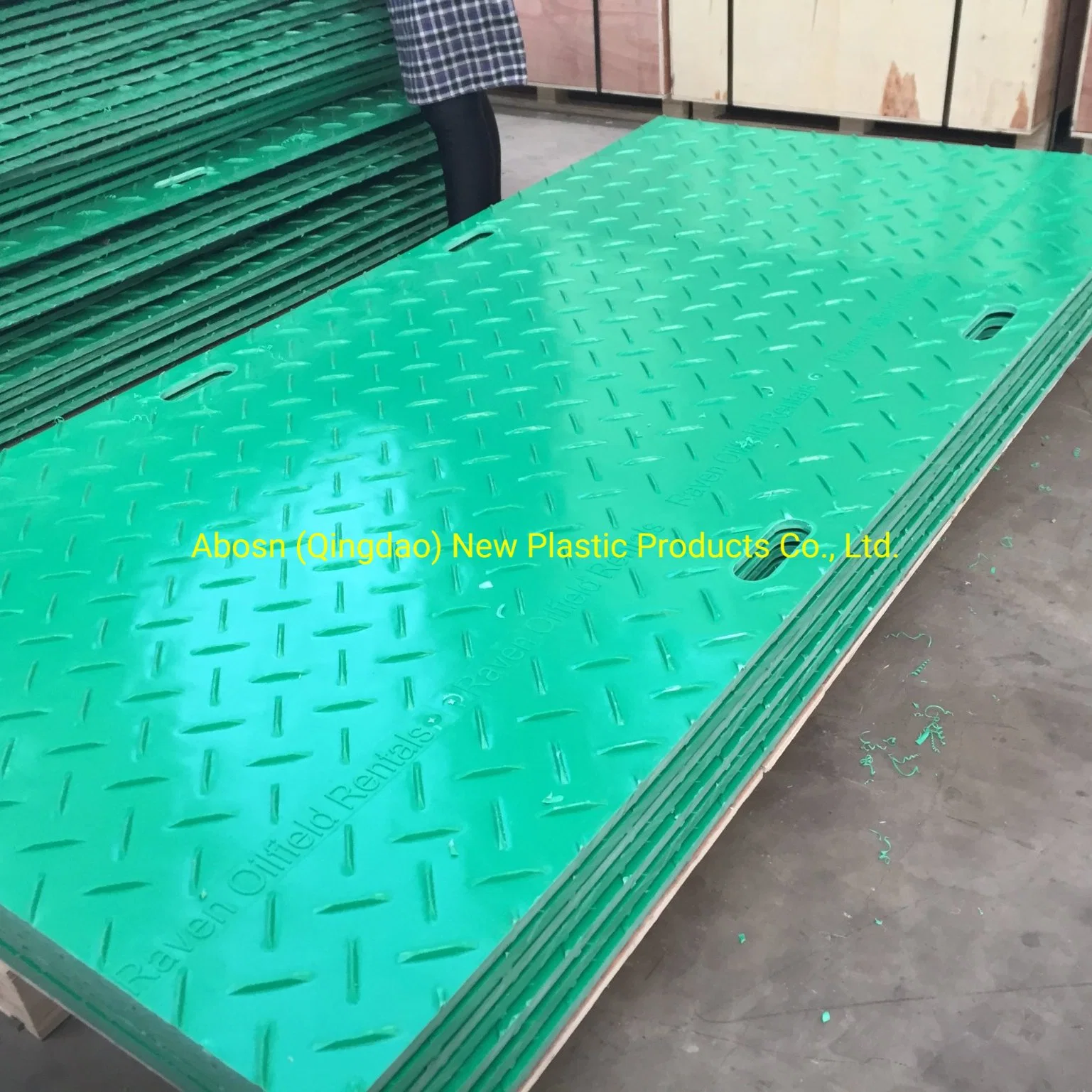 Road Mats Temporary Construction HDPE Floor Protection Tracky Way Board