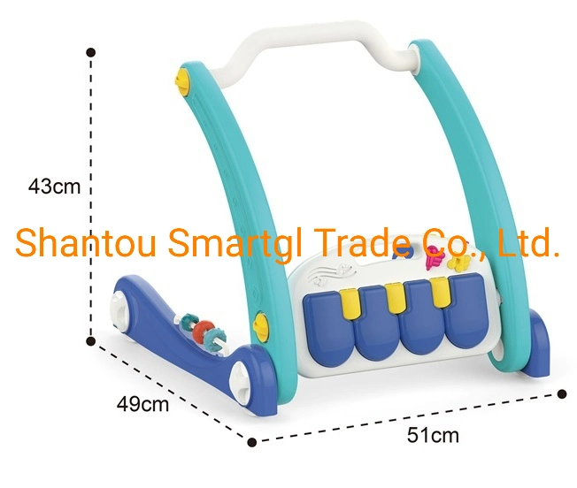 2 in 1 Baby Piano Rack & Walker with Lights & Music with Gcts