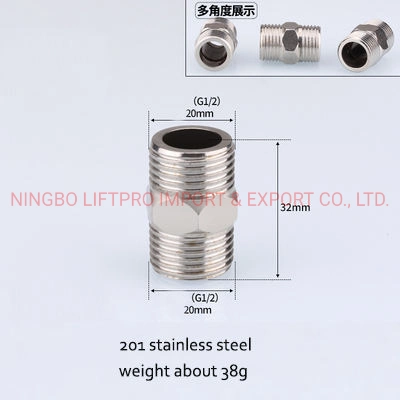 Super Whole Male Female Ttraight Nipple Stainless Steel 201 304 316 Threaded T Pipe Fitting