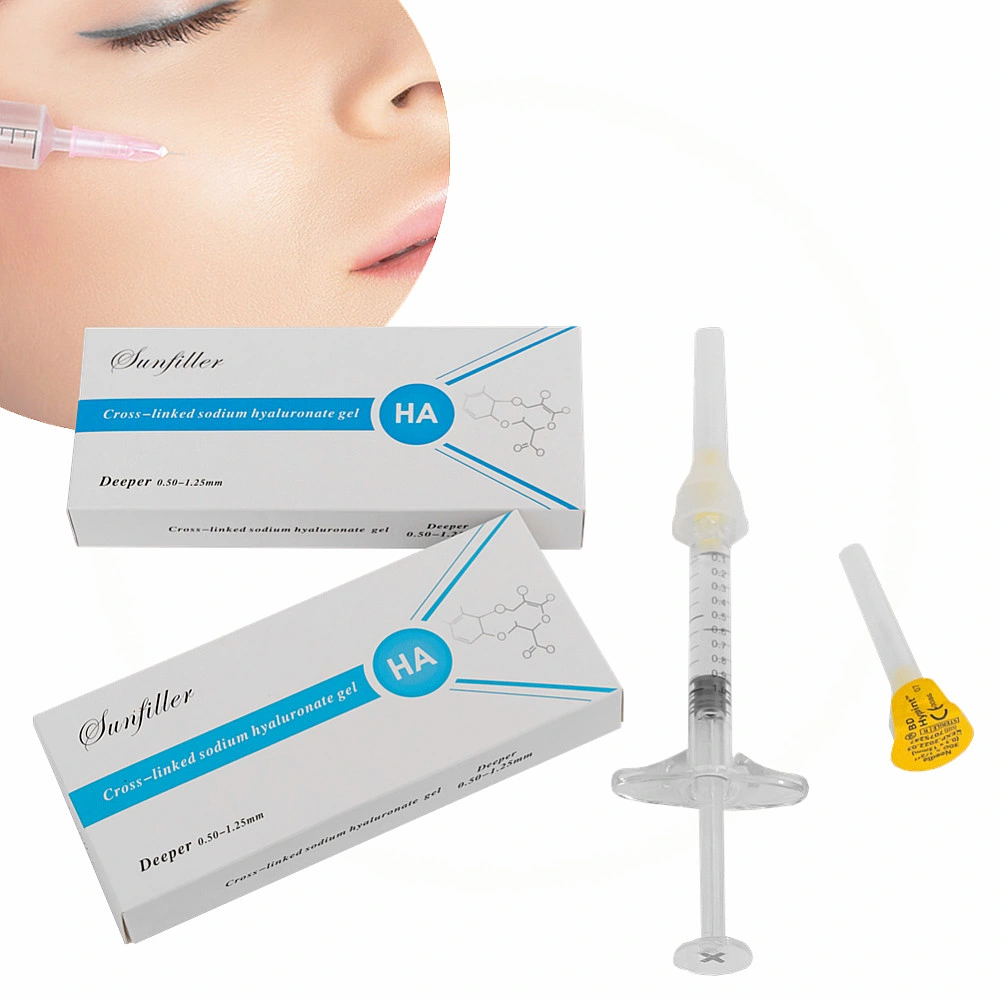 No Side Effect Sunfiller Wrinkle Dermal Filler Hyaluronic Acid Deeper Injection