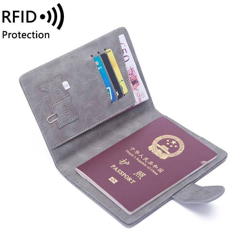 Passport Bag New Short Style Korean Version Multifunctional Anti-Degaussing RFID Document Holder Passport Book