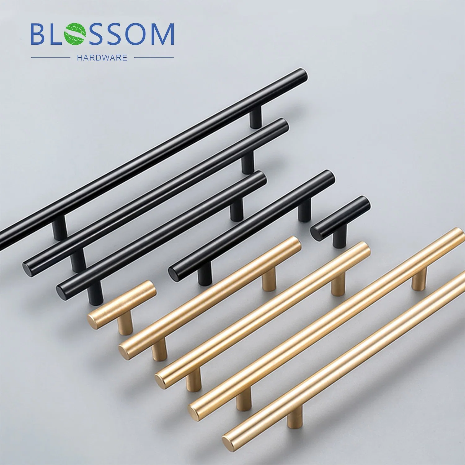 OEM Polished Hollow T-Bar Handle Stainless Steel Handles Furniture Fitting