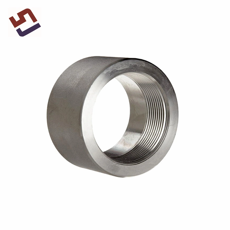 CNC Stainless Steel Tube Fitting Milling Turning Threaded Full/Half Coupling