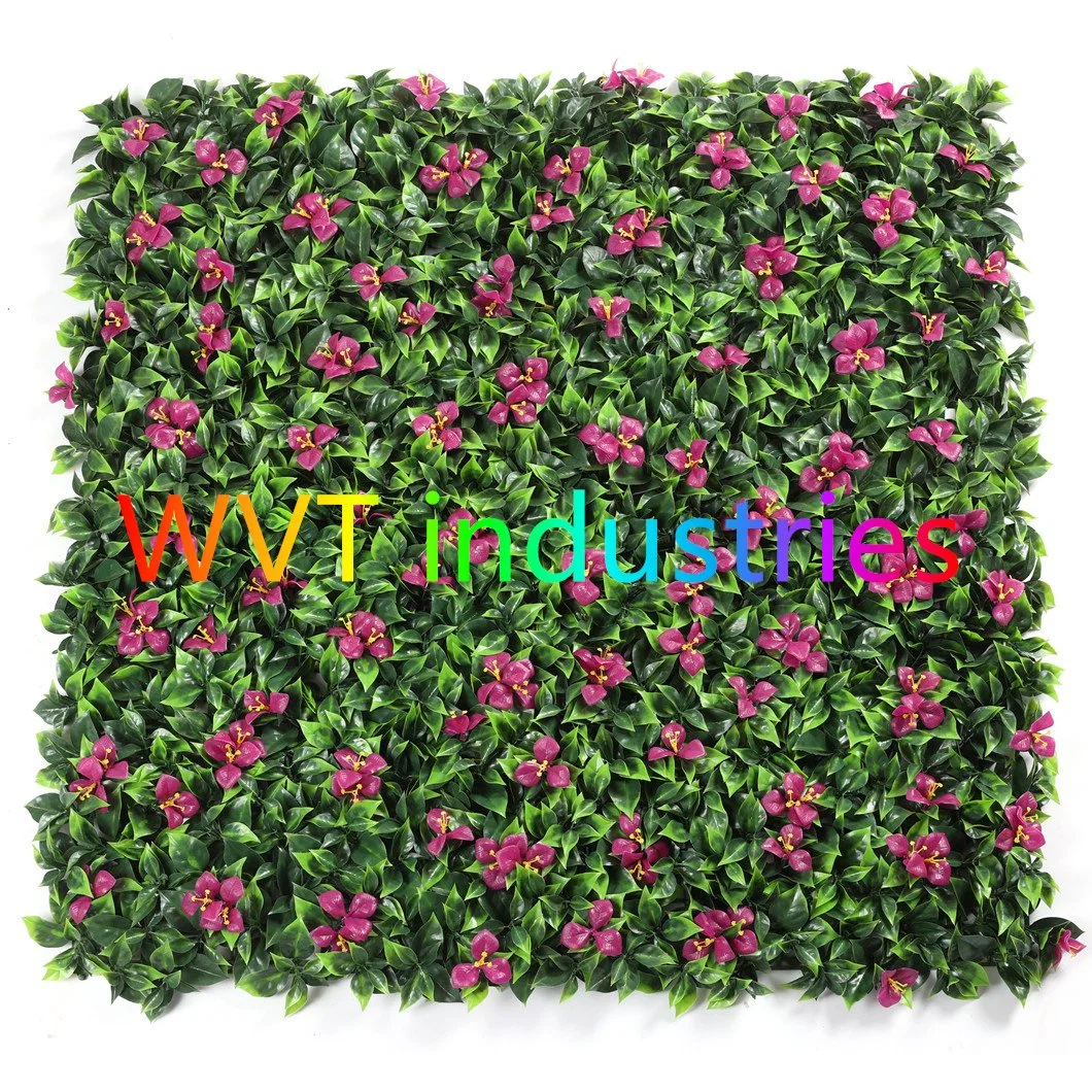 الاستخدام في الهواء الطلق الأشعة فوق البنفسجية المحمية مصنع Boxwood faux Ivy الخصوصية حديقة خضراء عمودية على الجدار