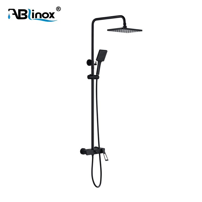 Ablinox Factory Wholesale Mixer 304 Stainless Steel Brushed Bathroom Shower