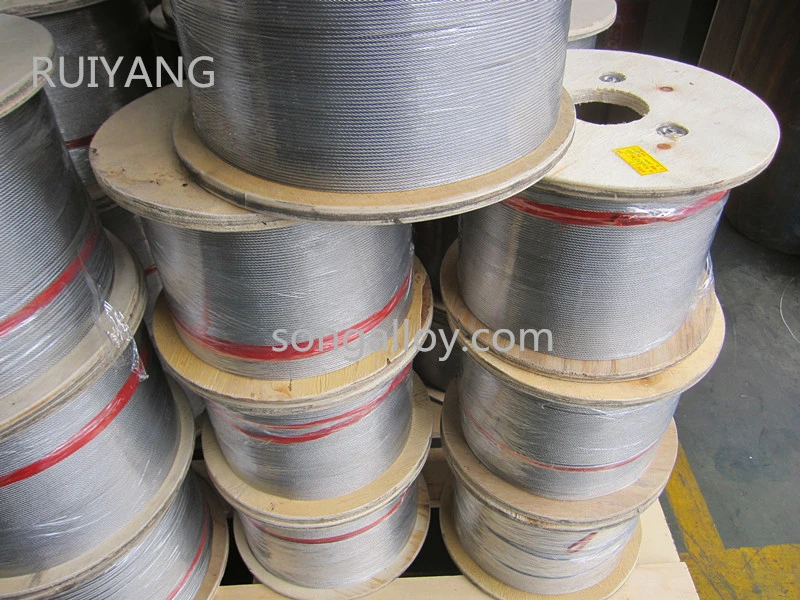 AISI304 Stainless Steel Cable 7*7 Aircraft Cable