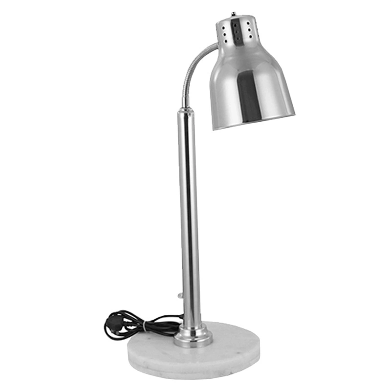 Stainless Steel Heat Lamp Single Head Heating Lamp for Buffet Food