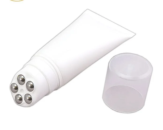 1/3/5 Roller Balls Plastic Soft Massage Tube for Skin Care Cosmetic Packaging