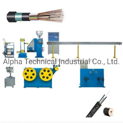 Fiber Optic Cable 1 2 4 Core G657A FTTH Drop Cable Extrusion Line, Butterfly GJYXFCH FTTH Flat Drop Single Mode Fiber Optic Cable Making Machine~