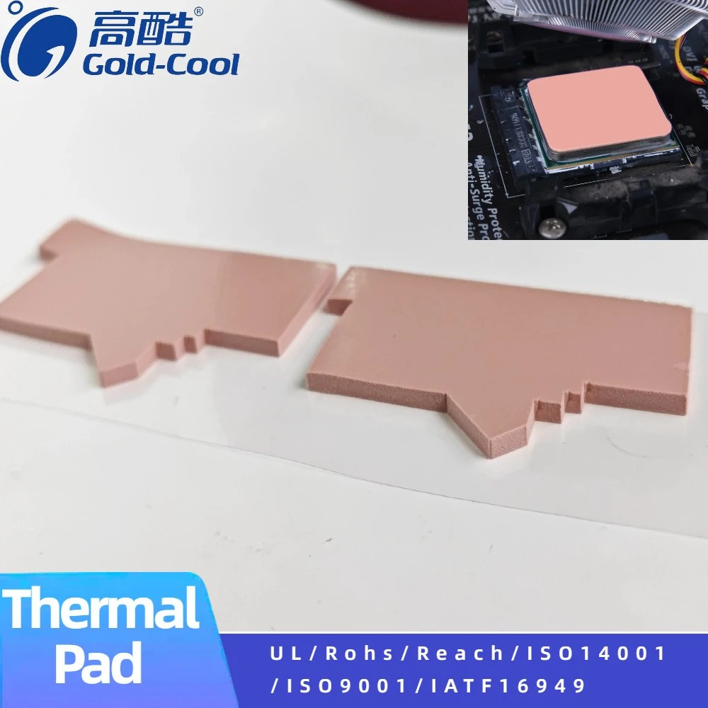 Customize Self-Adhesive Silicone Sheet CPU Cooling Chip IC Display Card Cooling Pad