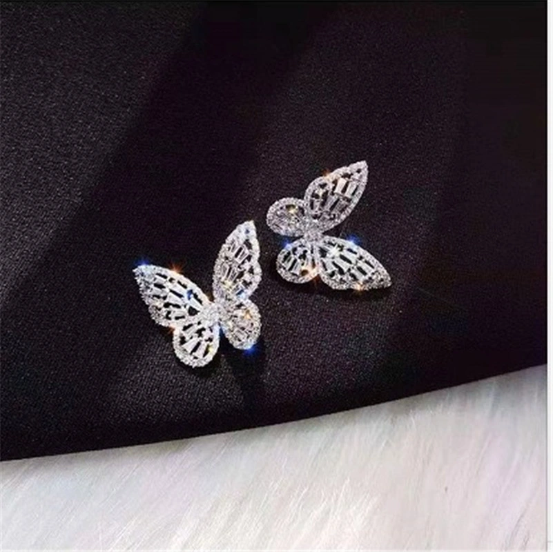 A última Butterfly Zircon brincos 925 brincos de Fractius Jóias para Dom