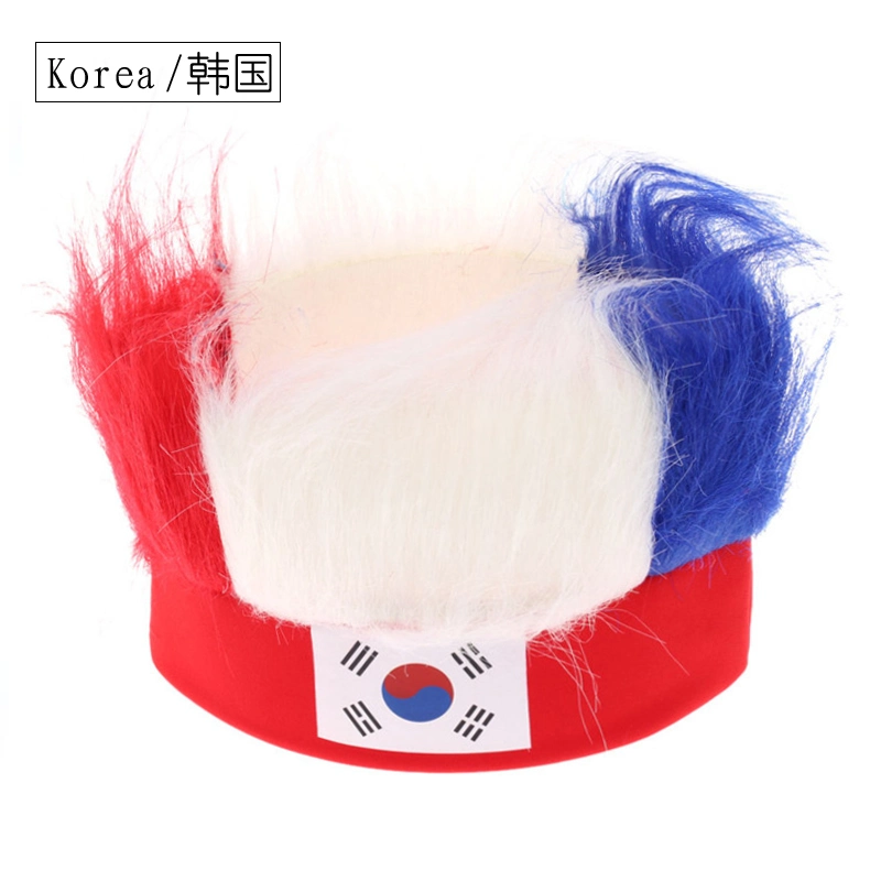 Оптовые продажи персонализированных 2024 Paris Games Fan Cheering Supplies Flag Wig