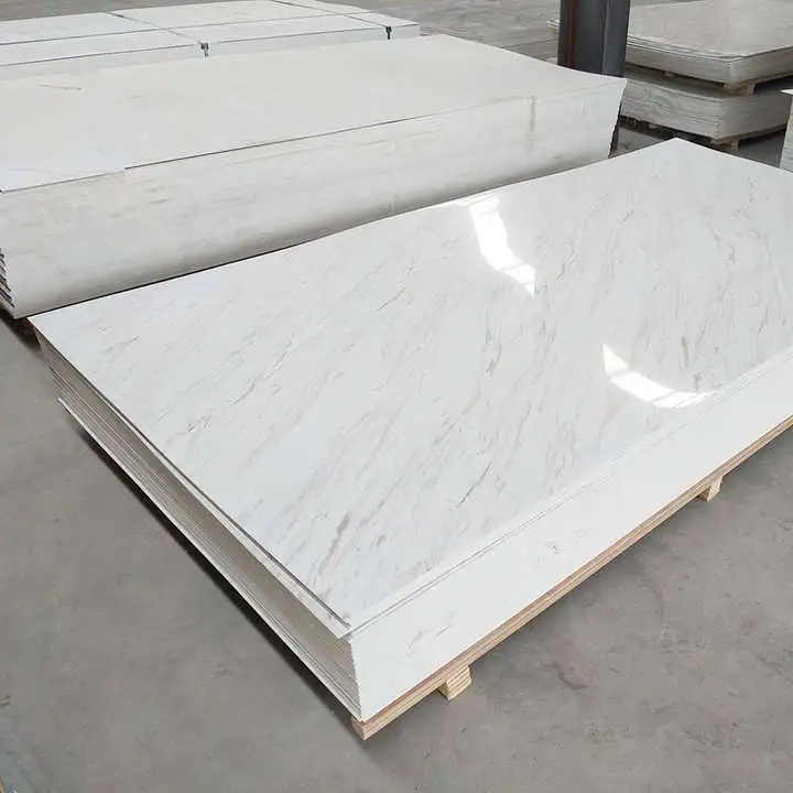 1220X2800mm 3mm Interior Decorative Marble PVC UV Sheet Board