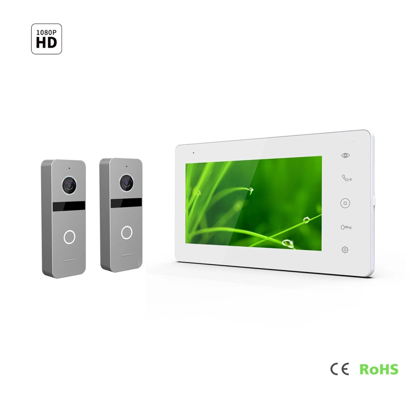 7 Inches Screen Smart Doorbell Video Doorphone Home Security Interphone