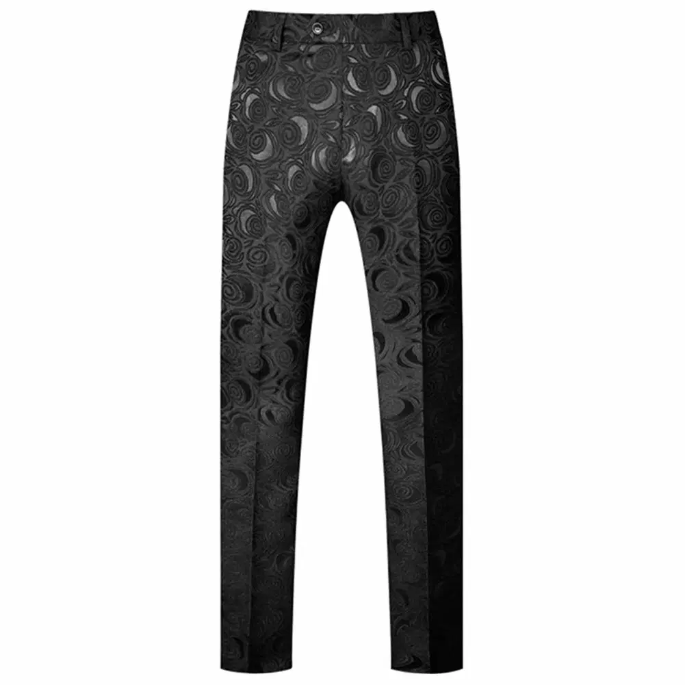 Elegant Men's Jacquard Suit Set Ideal for Formal Events and Celebrations