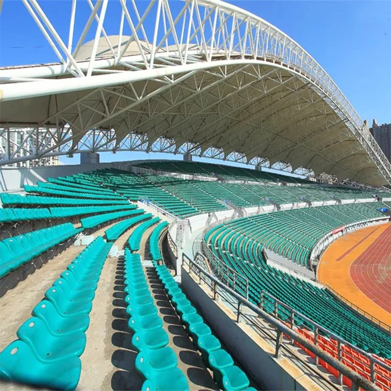 Fabricated Steel Structure Truss Steel Roof Truss Seat Bleacher Design Football Stadium